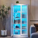 65" Storage Cabinet with LED Lighting