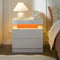 LED Nightstands with 2 Drawers