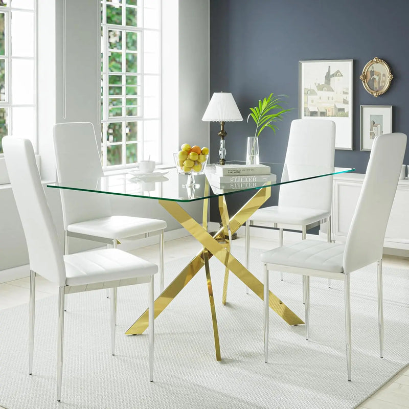 Rectangular Glass Dining Table