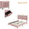 Queen Size Upholstered Platform Bed Frame