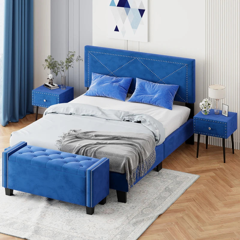 Queen Size Upholstered Bed Frame