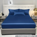 Satin Solid Color Fitted Sheet