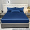 Satin Solid Color Fitted Sheet