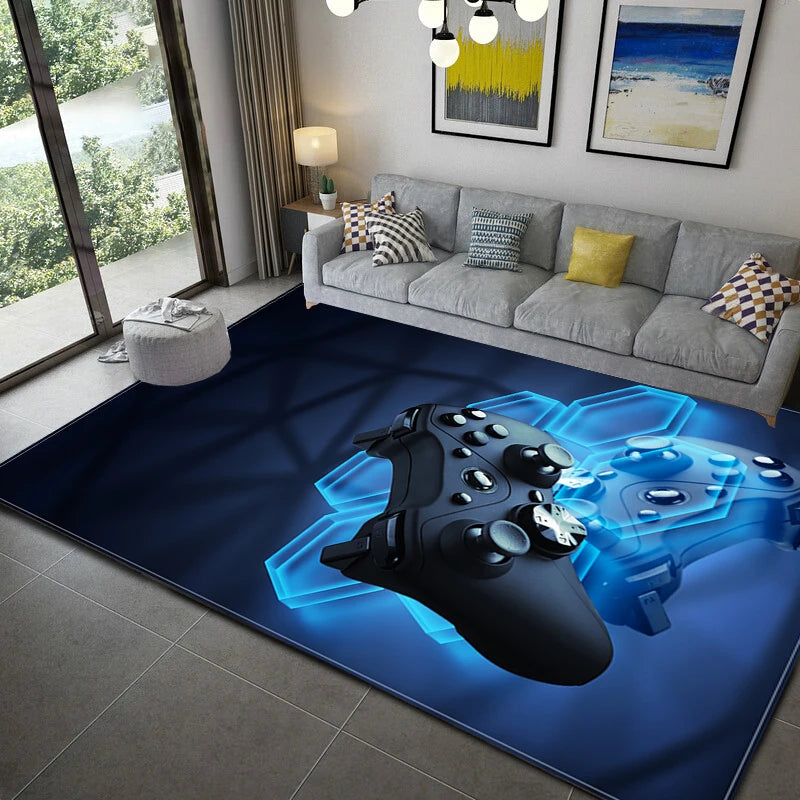 Gamer Controller Area Rugs Non-Slip Floor Mat