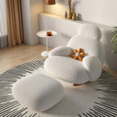 Fluffy White Living Room Chair