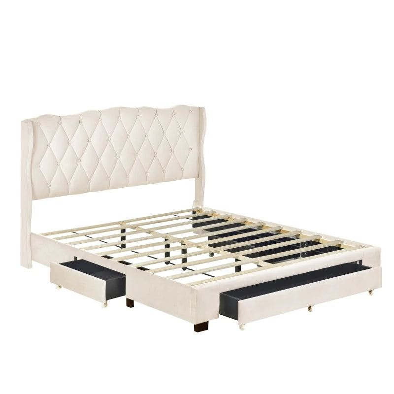 Queen Upholstered Bed Frame