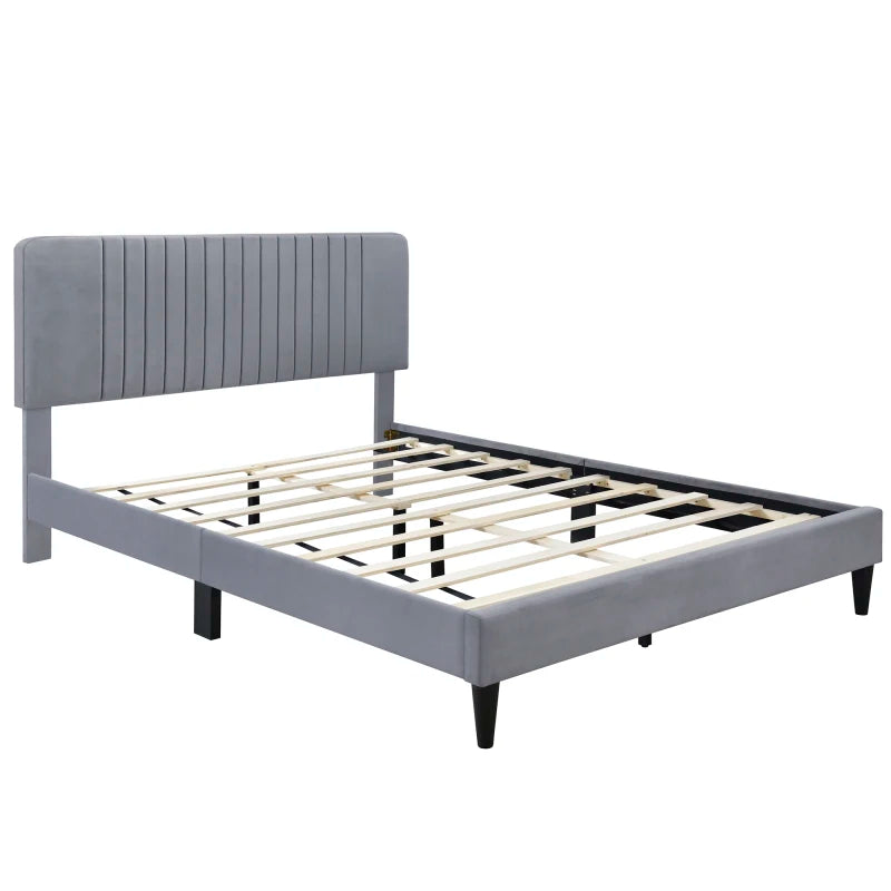 Queen Size Upholstered Platform Bed