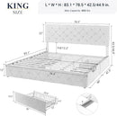 King Size Upholstered Bed Frame