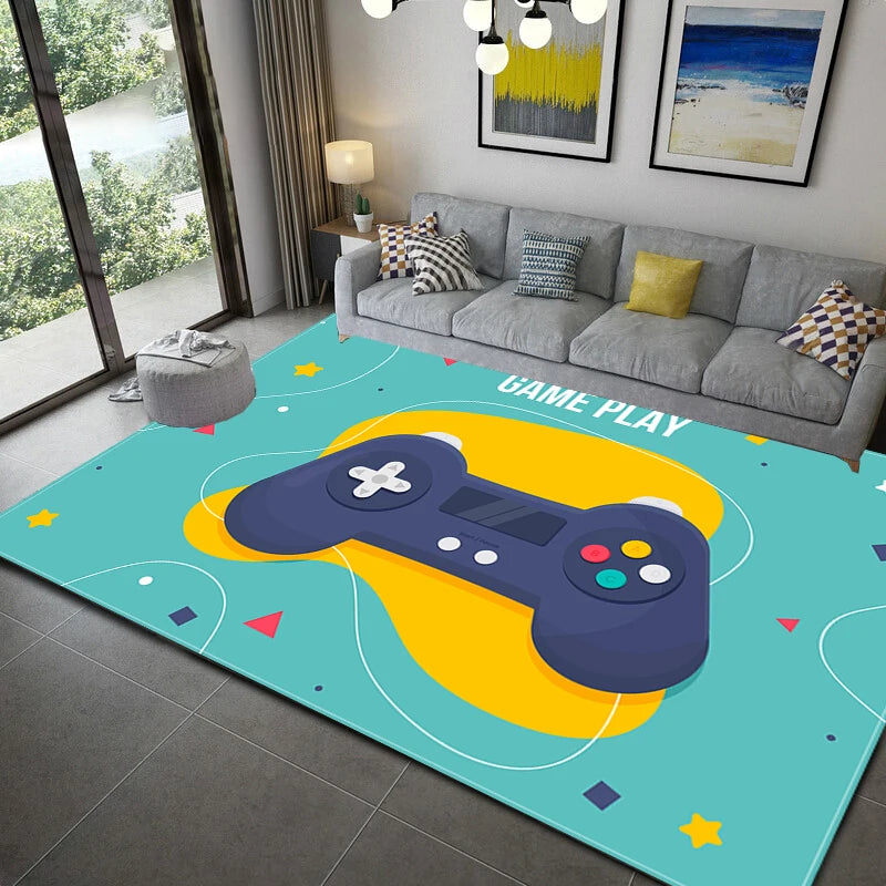 Gamer Controller Area Rugs Non-Slip Floor Mat