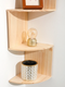 5-layer Wooden Corner Shelf Display Stand