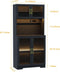 65" Storage Cabinet with LED Lighting