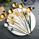 24pcs Gold Dinnerware Set