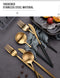 24pcs Gold Dinnerware Set