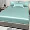 Satin Solid Color Fitted Sheet