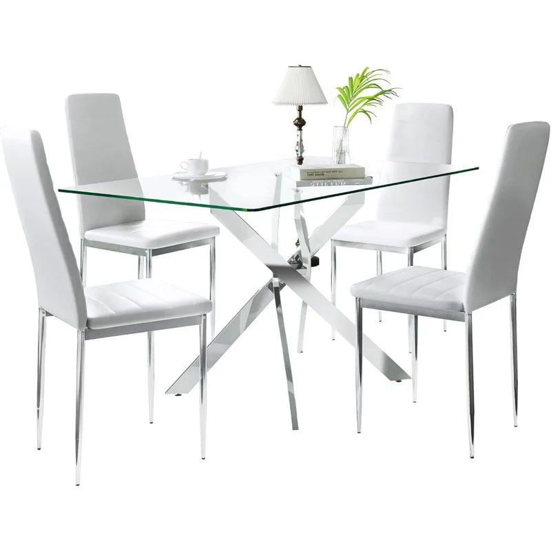 Rectangular Glass Dining Table