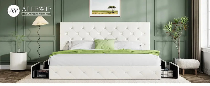 King Size Platform Bed Frame