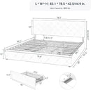 King Size Platform Bed Frame