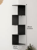 5-layer Wooden Corner Shelf Display Stand