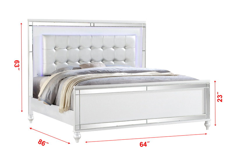 Sterling Queen 5 PC LED Bedroom Set.