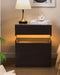 LED Nightstands with 2 Drawers