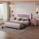 Queen Size Upholstered Platform Bed Frame