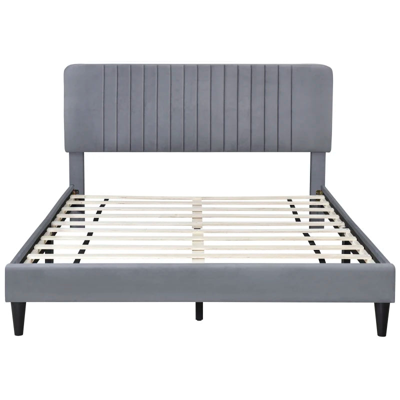 Queen Size Upholstered Platform Bed